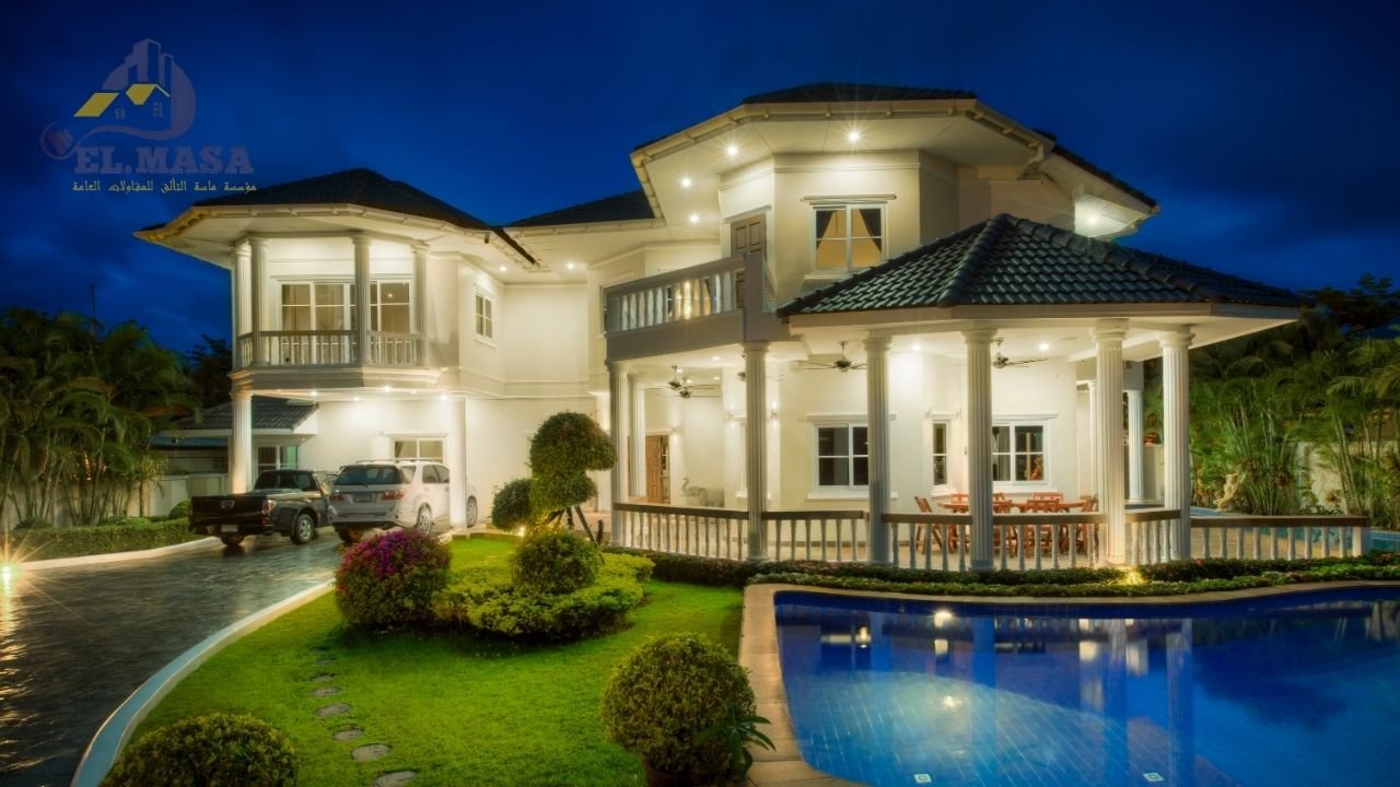 أهمية تصميم فيلا مع مسبح داخلي لتحقيق رفاهية المنزل