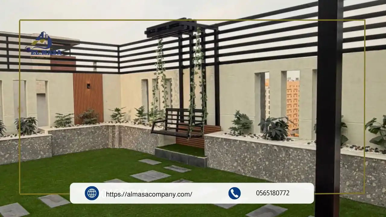 مؤسسة ماسة التألق تتميز بخبرة طويلة في تصميم وتنفيذ الحدائق الخارجي